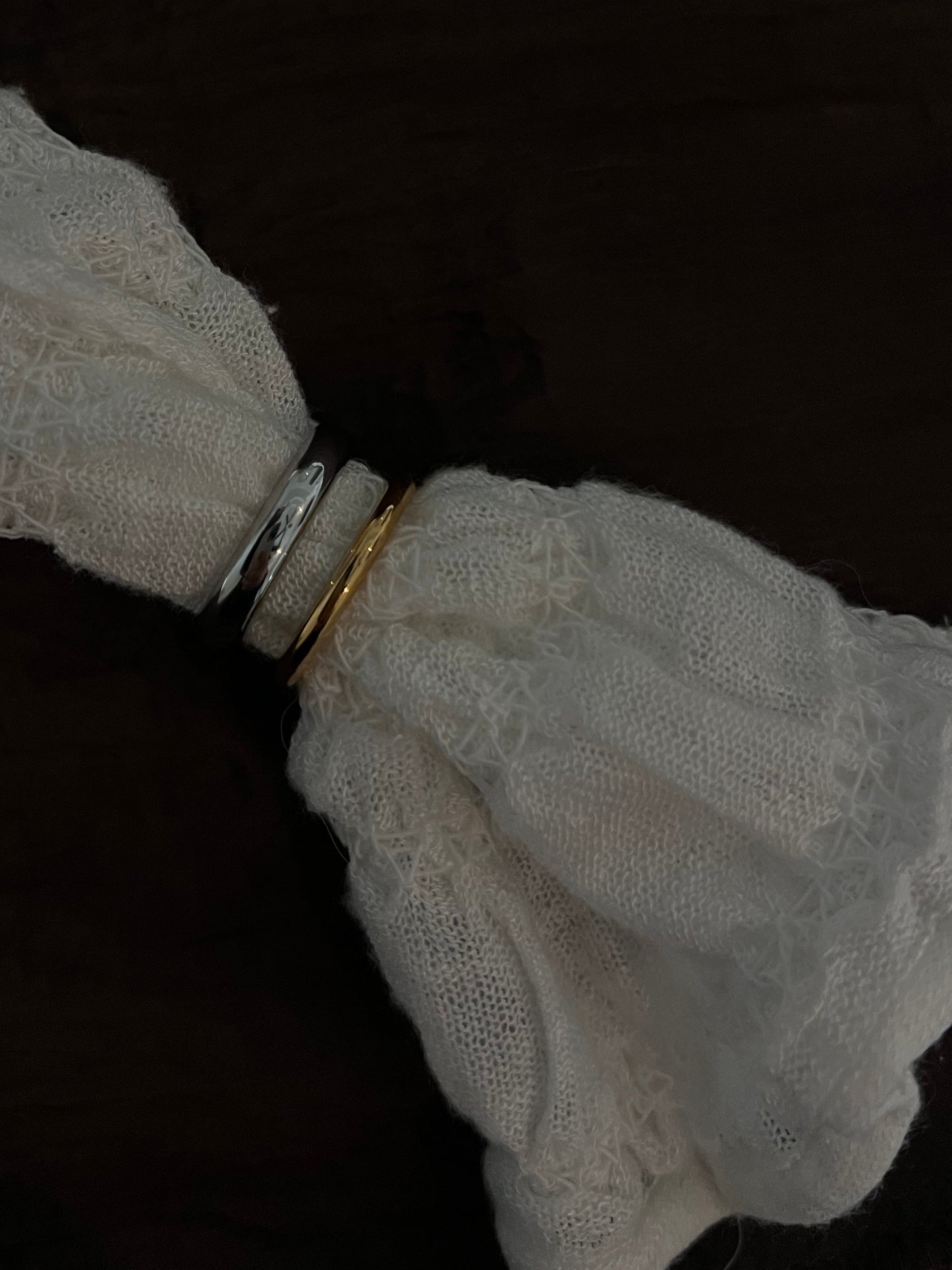 Gold + silver ring