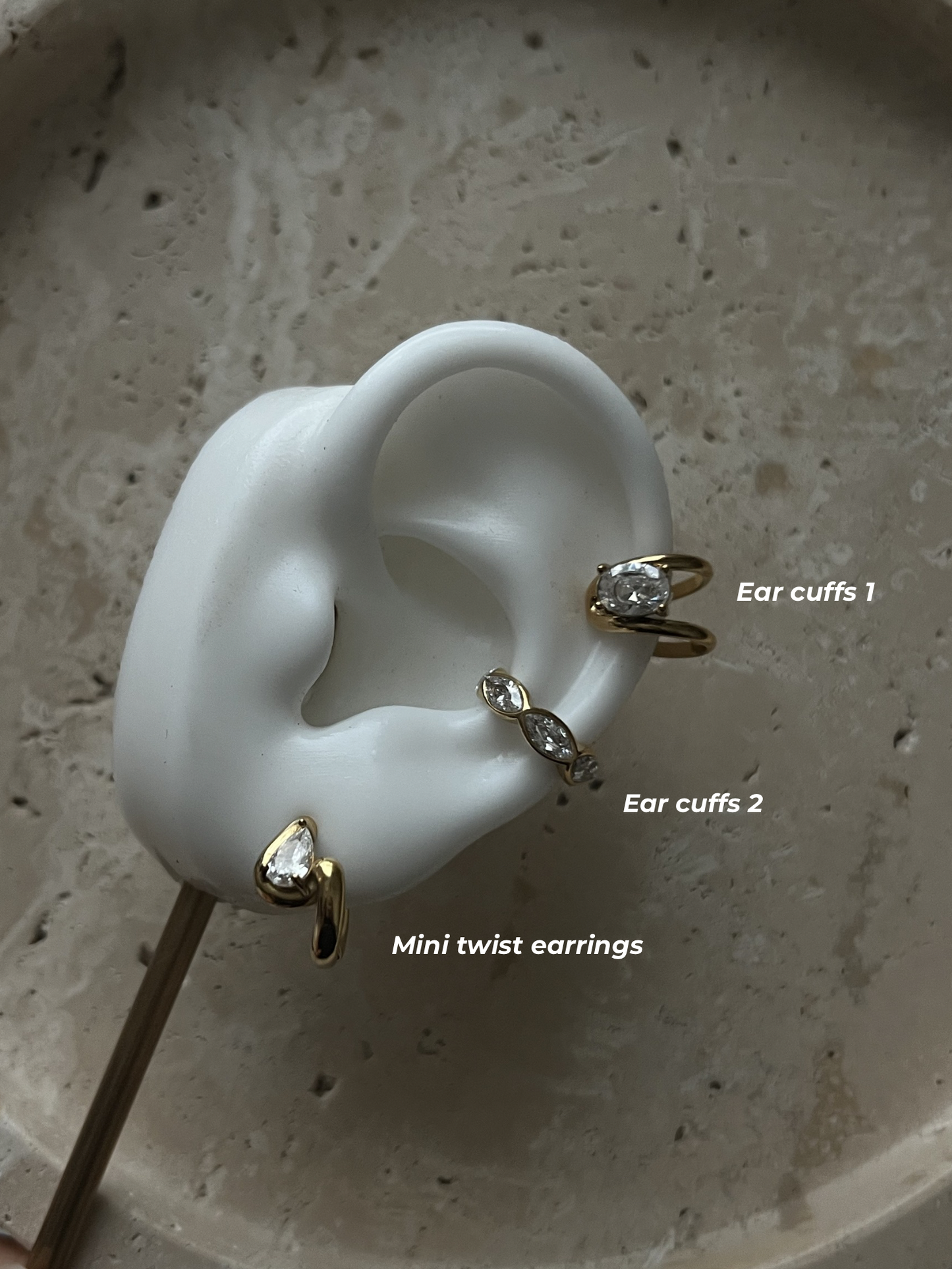 Ear cuffs & earrings