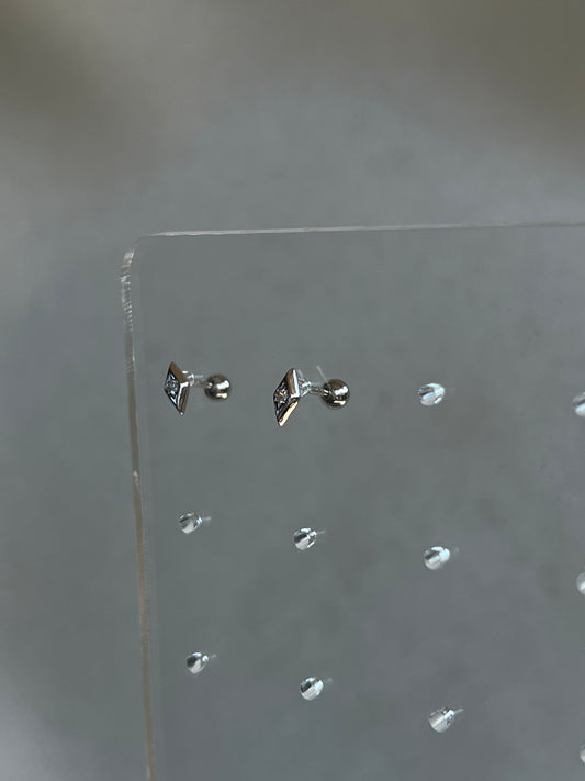 Rombo stud earrings