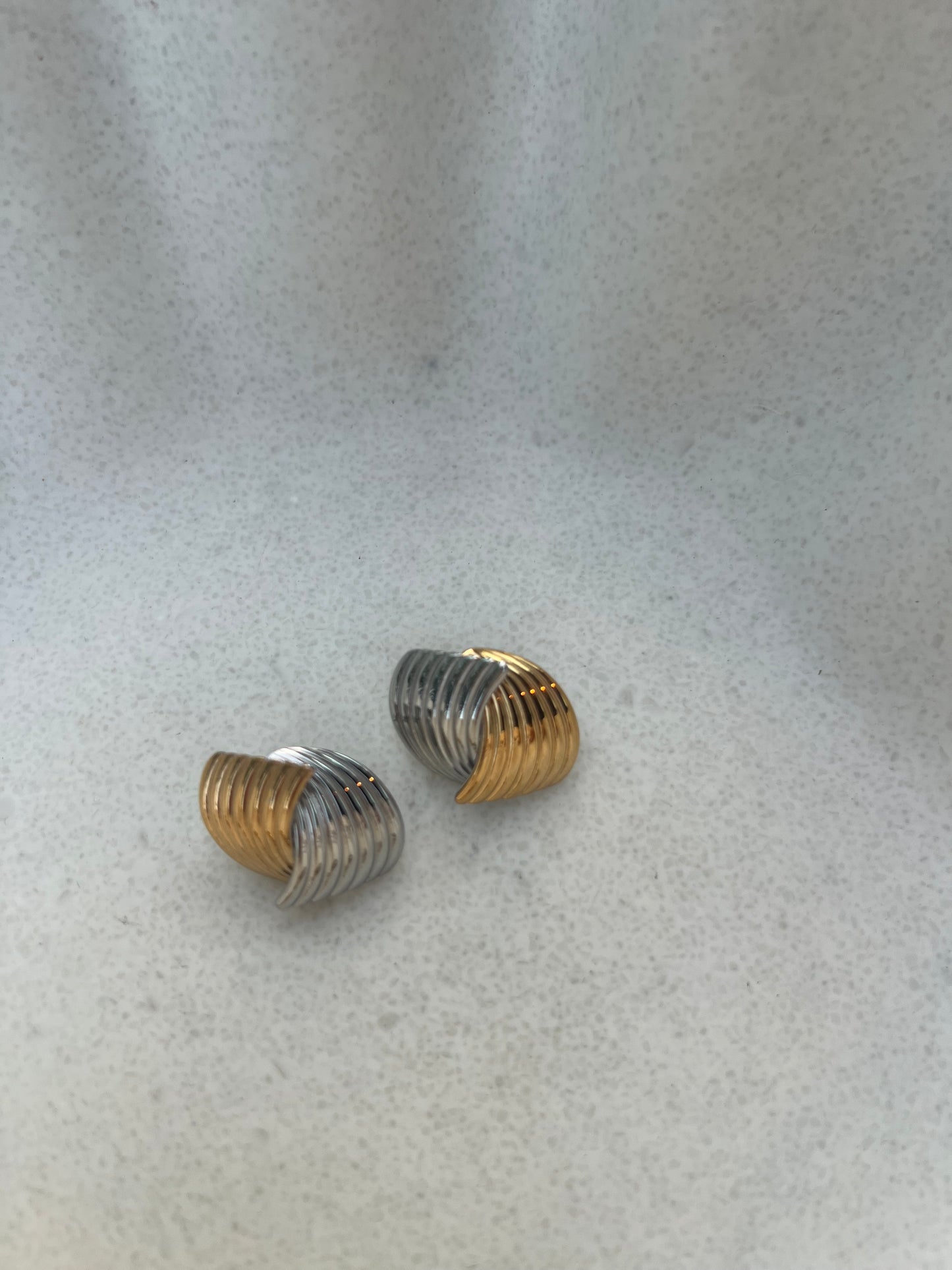 Gold & silver earrings