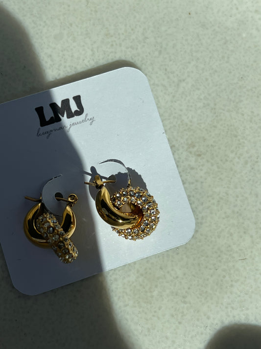 Shiny hoop earrings ✨