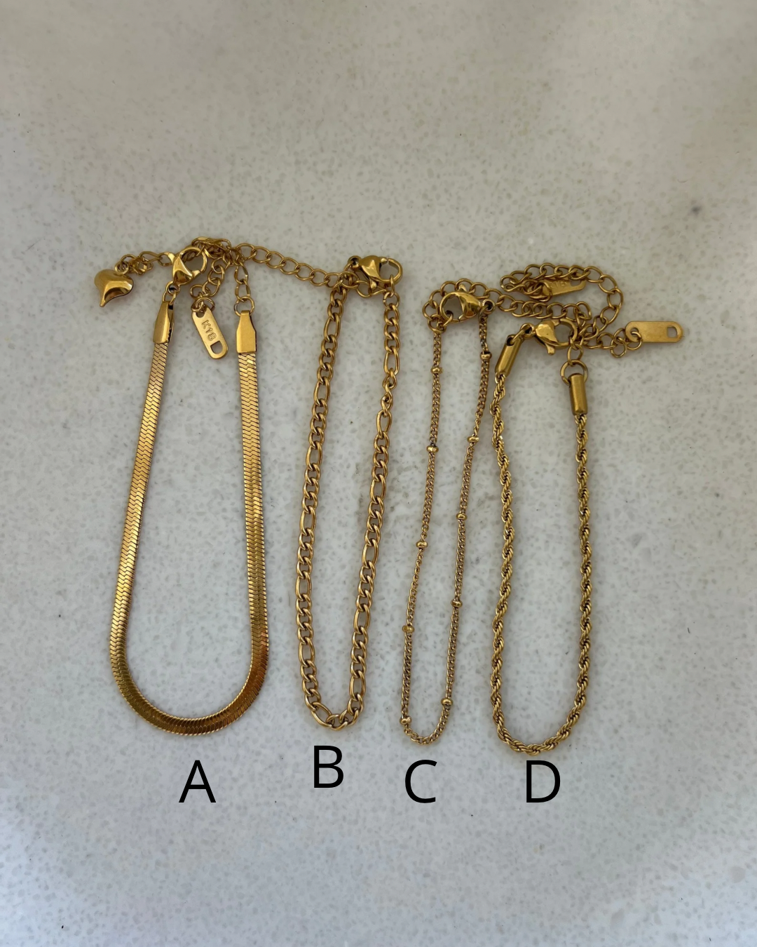 Gold plated bracelet