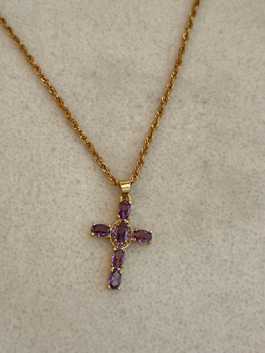 Cross necklace 💜