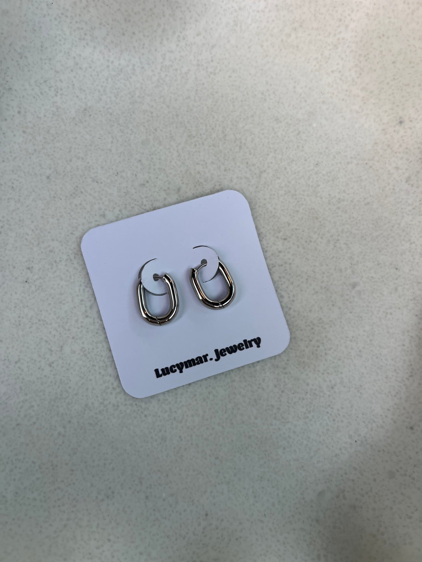 Silver earrings