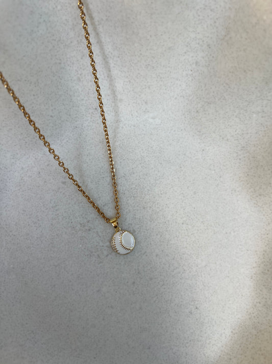 Baseball mom necklace