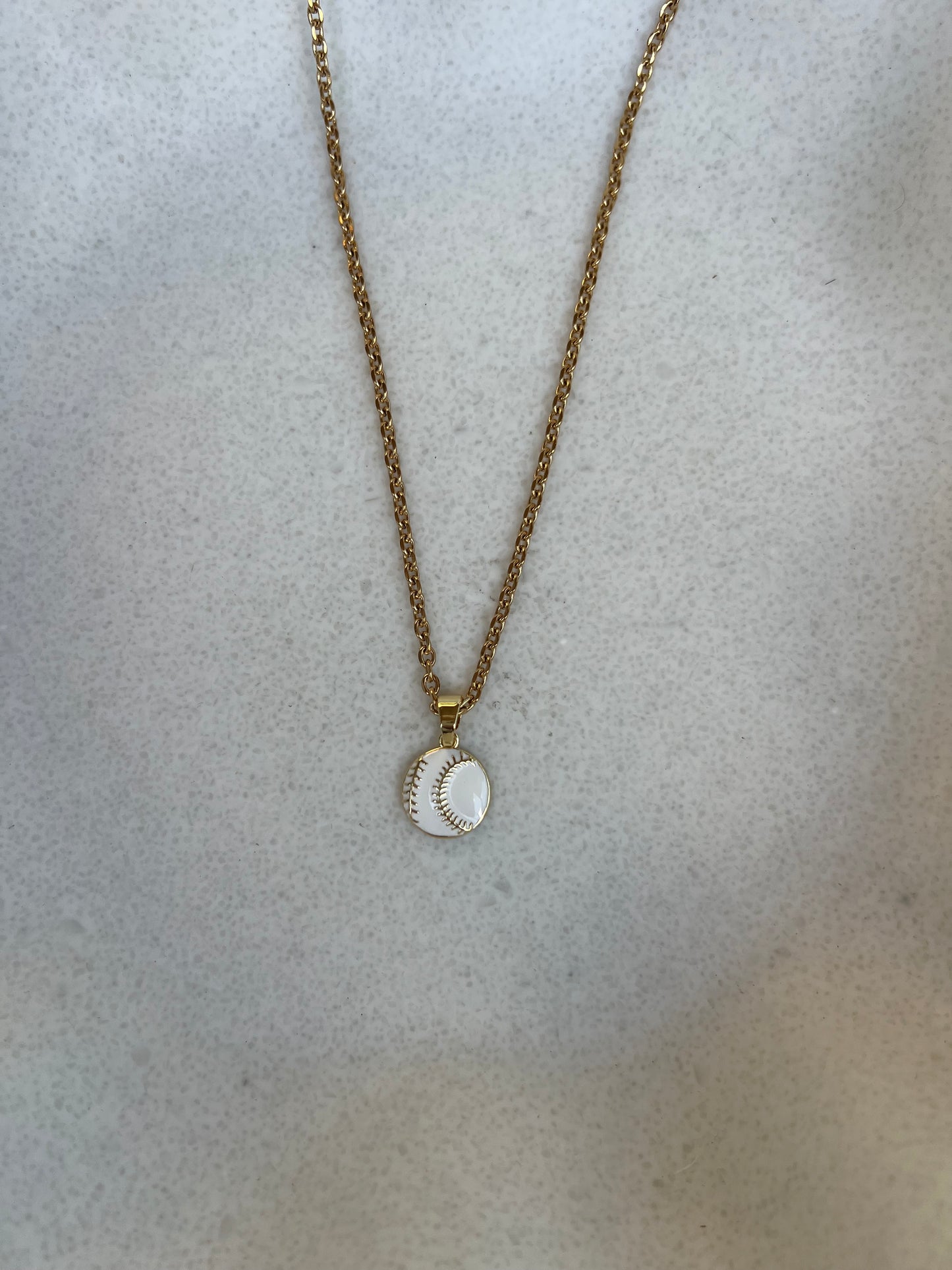 Baseball mom necklace