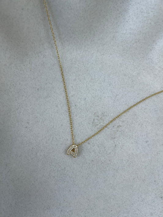 Shiny letter necklace
