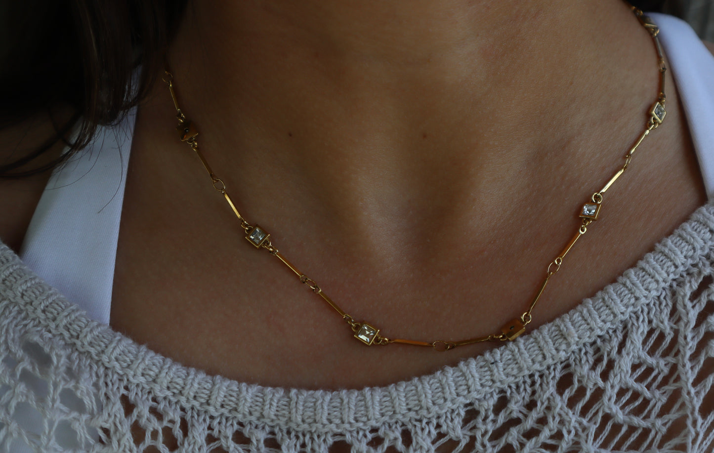 Square stone - New collection Necklace