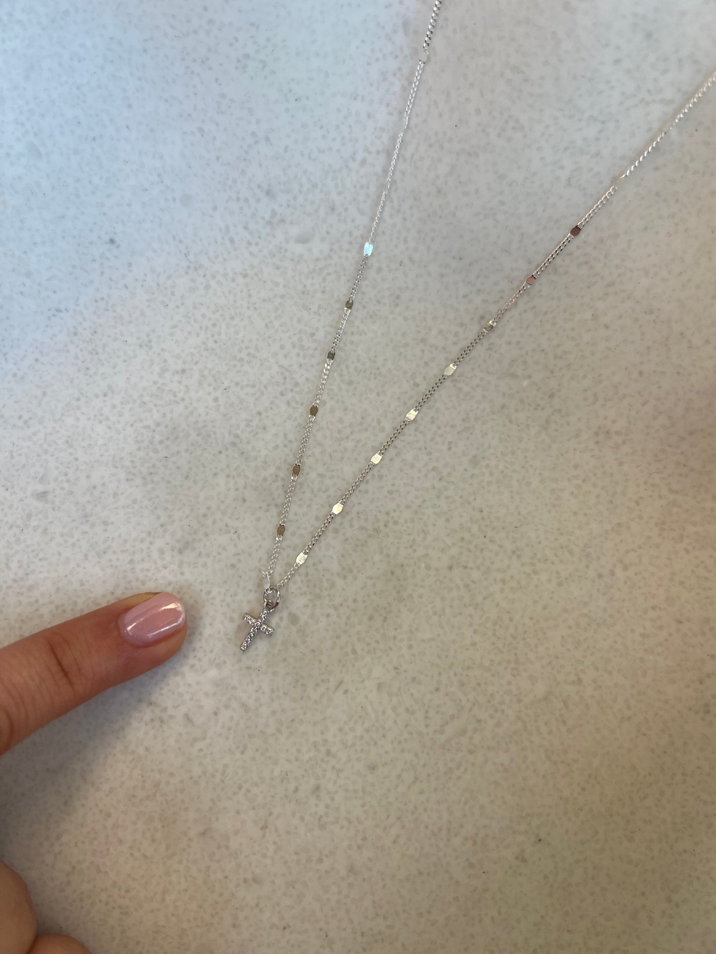 “Amen” 925 Cross necklace