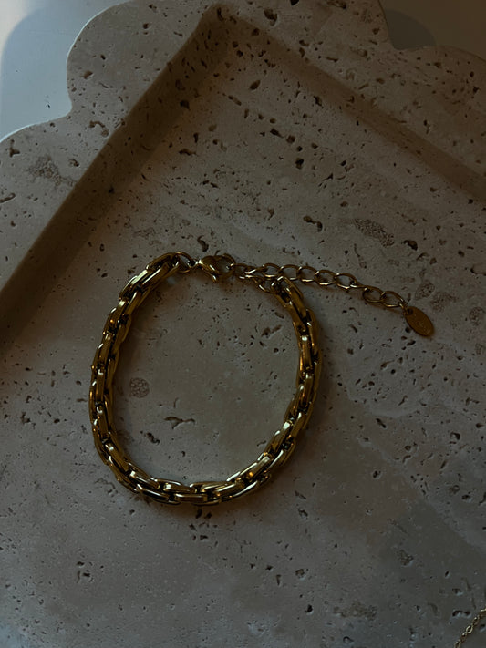 Gold plated bracelet