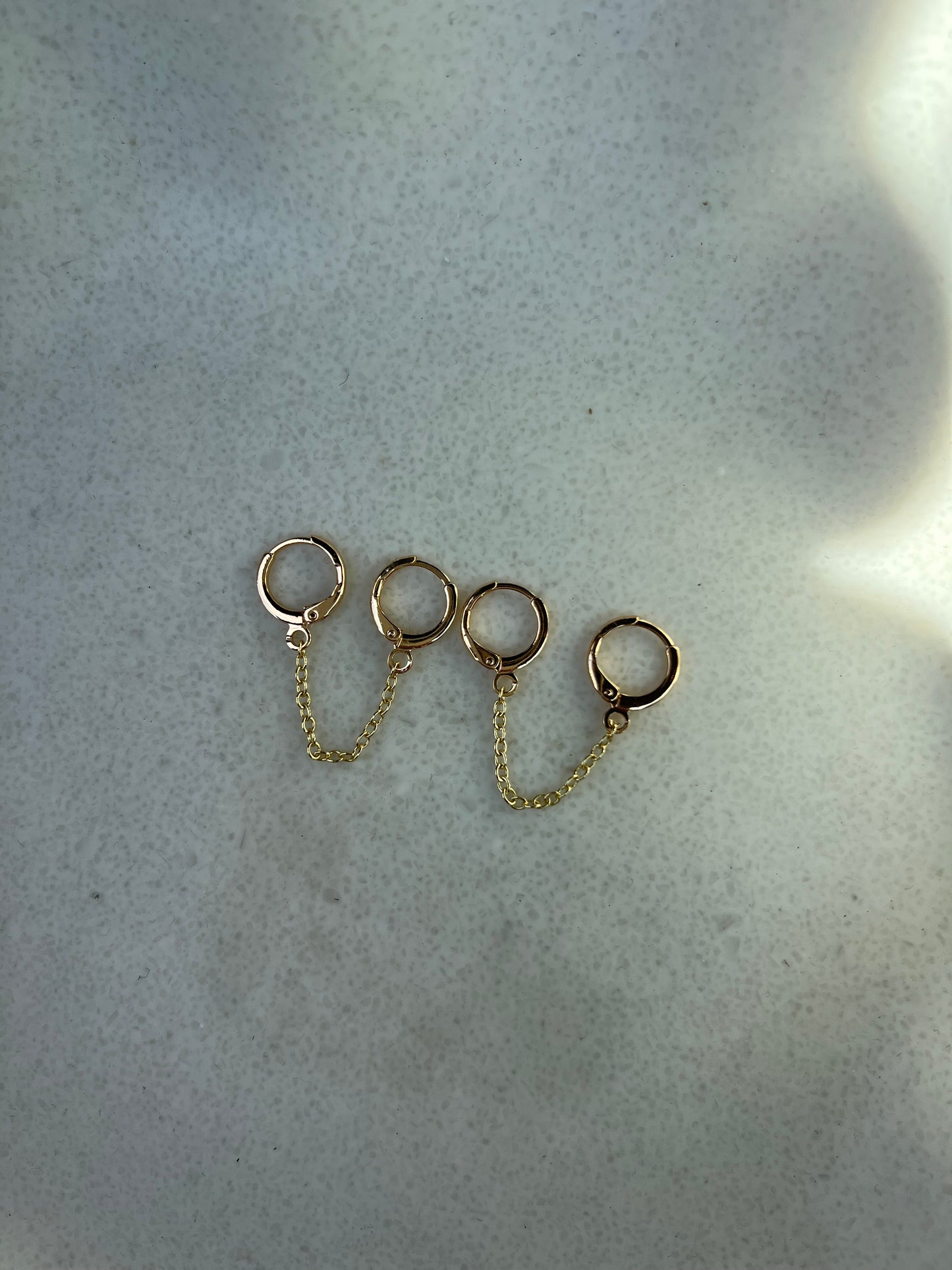 Hoop chain earrings ✨