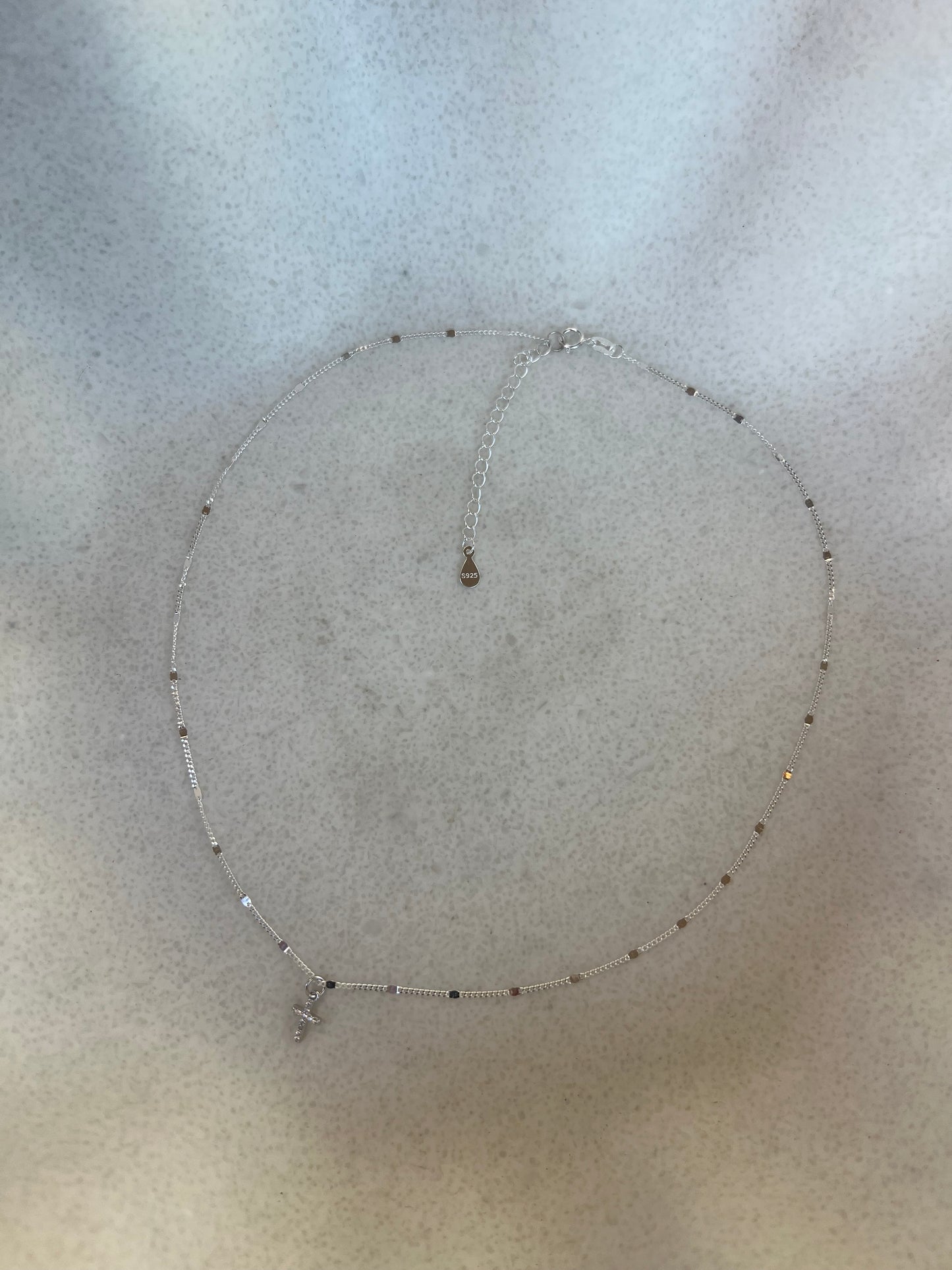 “Amen” 925 Cross necklace