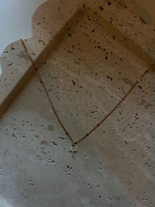 “Amen” 925 Cross necklace