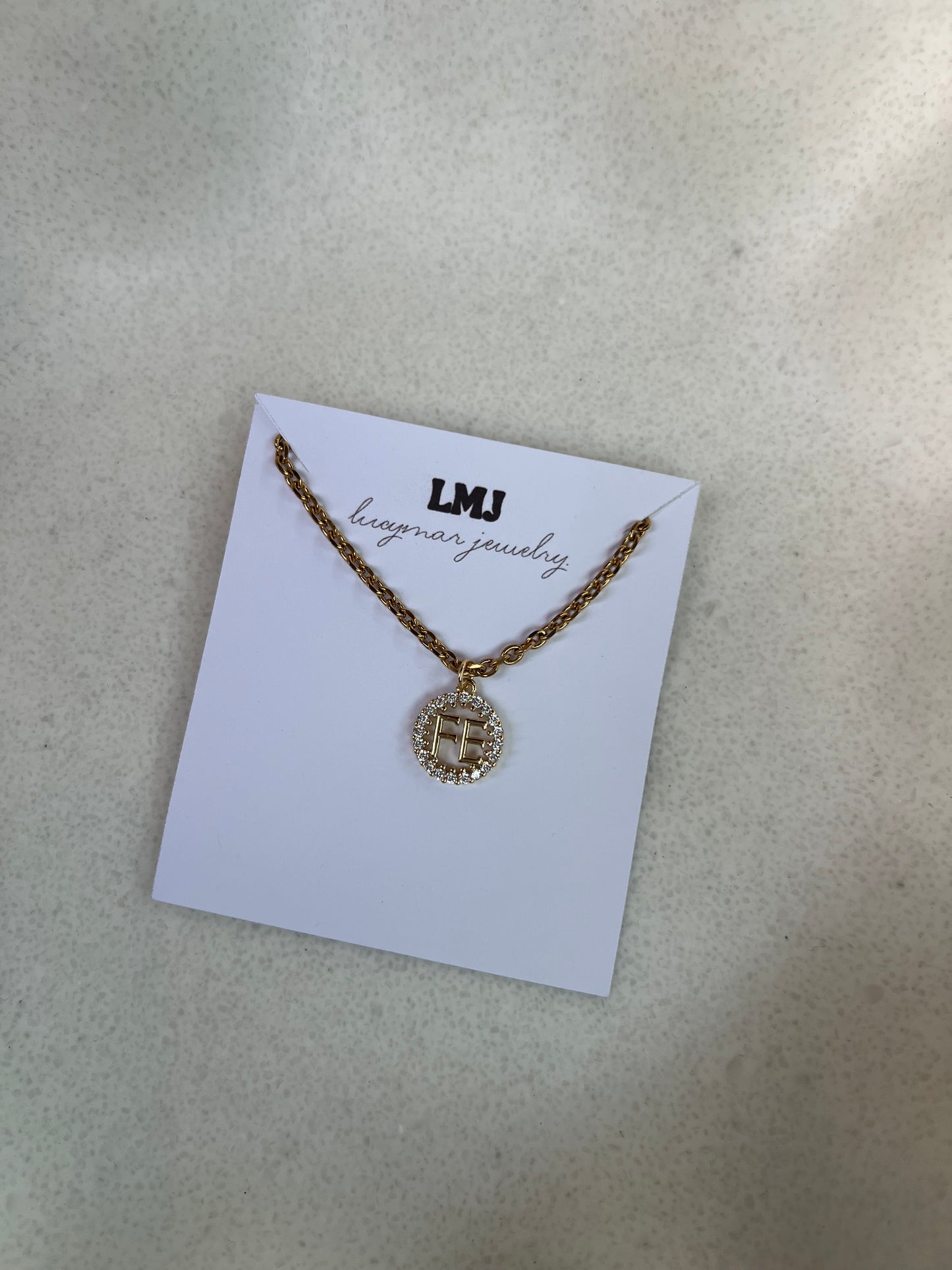 “FE” necklace