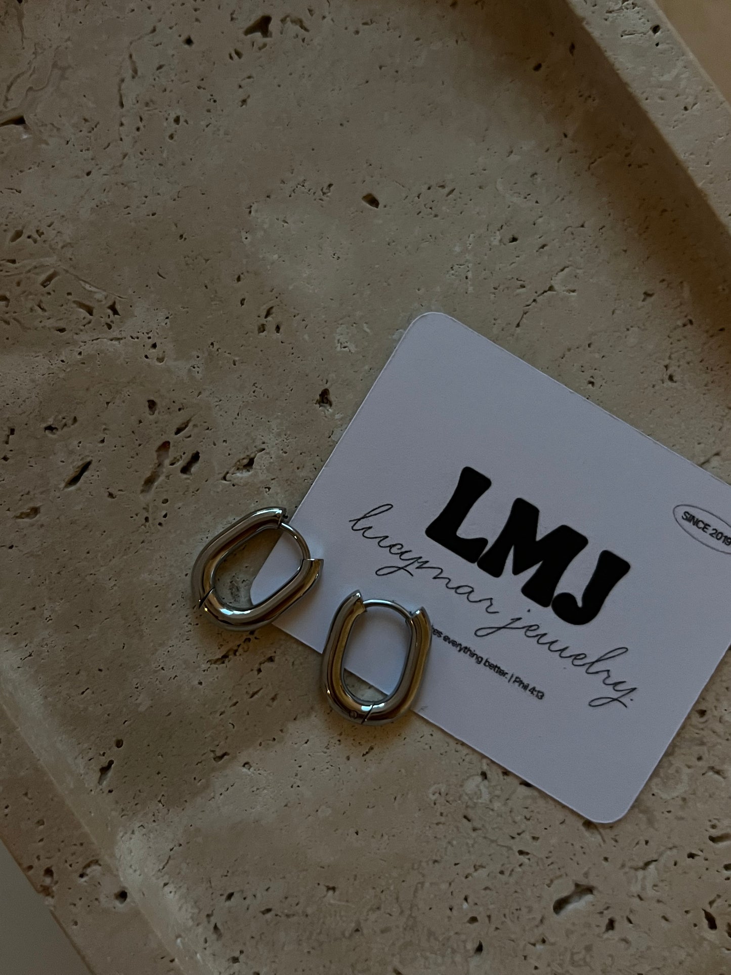 Silver earrings